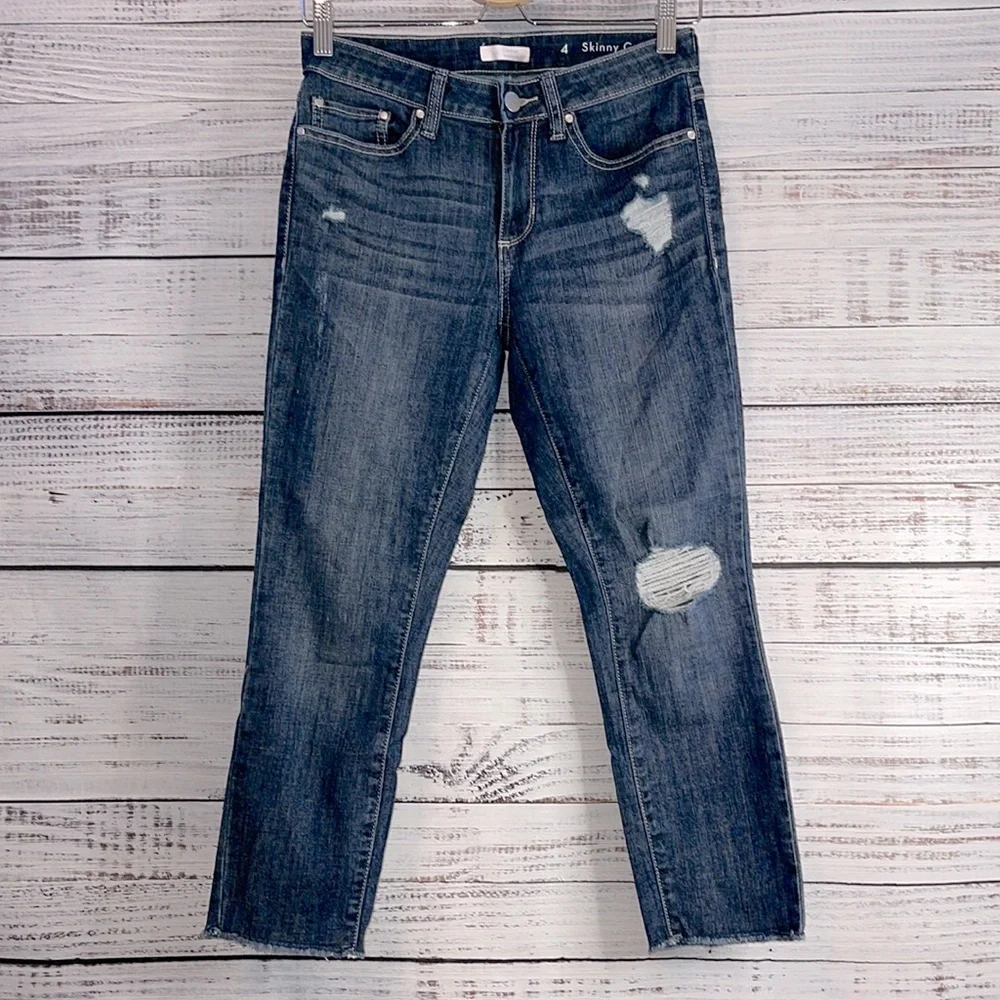 🔥 SALE Lauren Conrad Skinny Capri Denim Jeans | Size 4